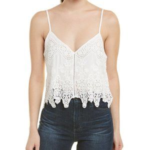 Show Me Your Mumu  Embroidered Lace Trim Halter